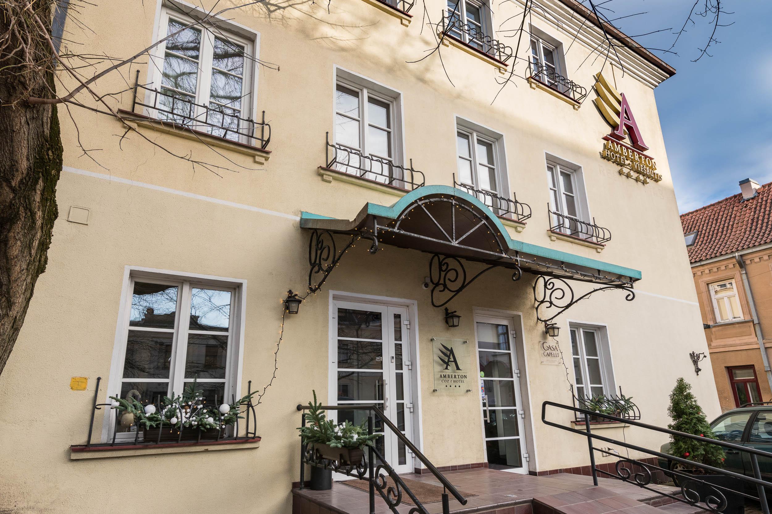 Amberton Cozy Hotel Kaunas Exterior foto